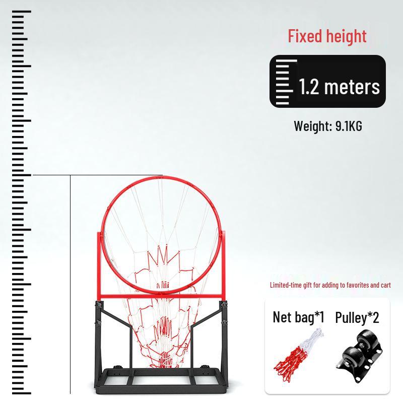 Height-Adjustable Basketball Passing Trainer for Middle School