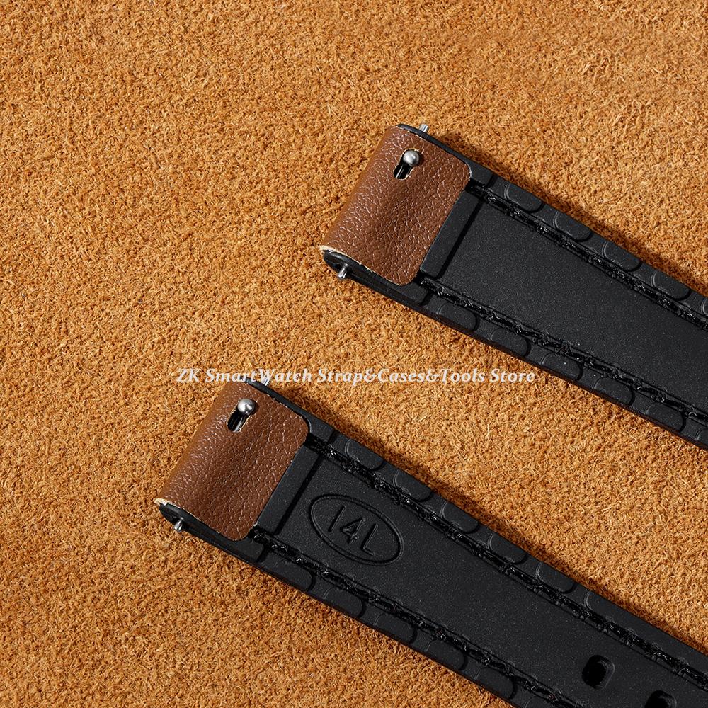 Leather Watch Strap 10mm 12mm 14mm 16mm for Men Women Universal Soft Wrist Band Ultra Thin Bracelet Pin Clasp Watch Accessories