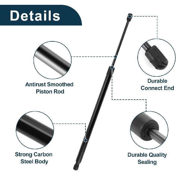 Lift Supports Struts for Cadillac SRX 2010-2016 No.22745511 Rear Hatch Gas Spring Black 1PCS