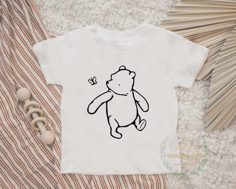 Winnie the Pooh Tshirt - Toddler Sizes - Spring and Summer Pooh Bear T-shirts