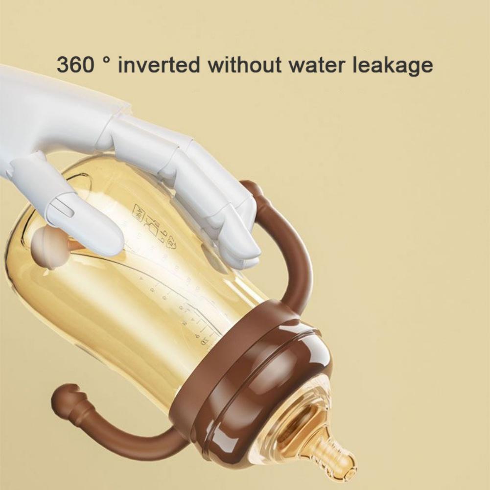 180/240/300ml Wide Mouth Infant PP Bottles Newborn Feeding Bottles with Handle Feeding Milk Bottles
