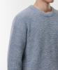 MUSINSA STANDARD Mixed Yarn Crew Neck Knit [Melange Blue]
