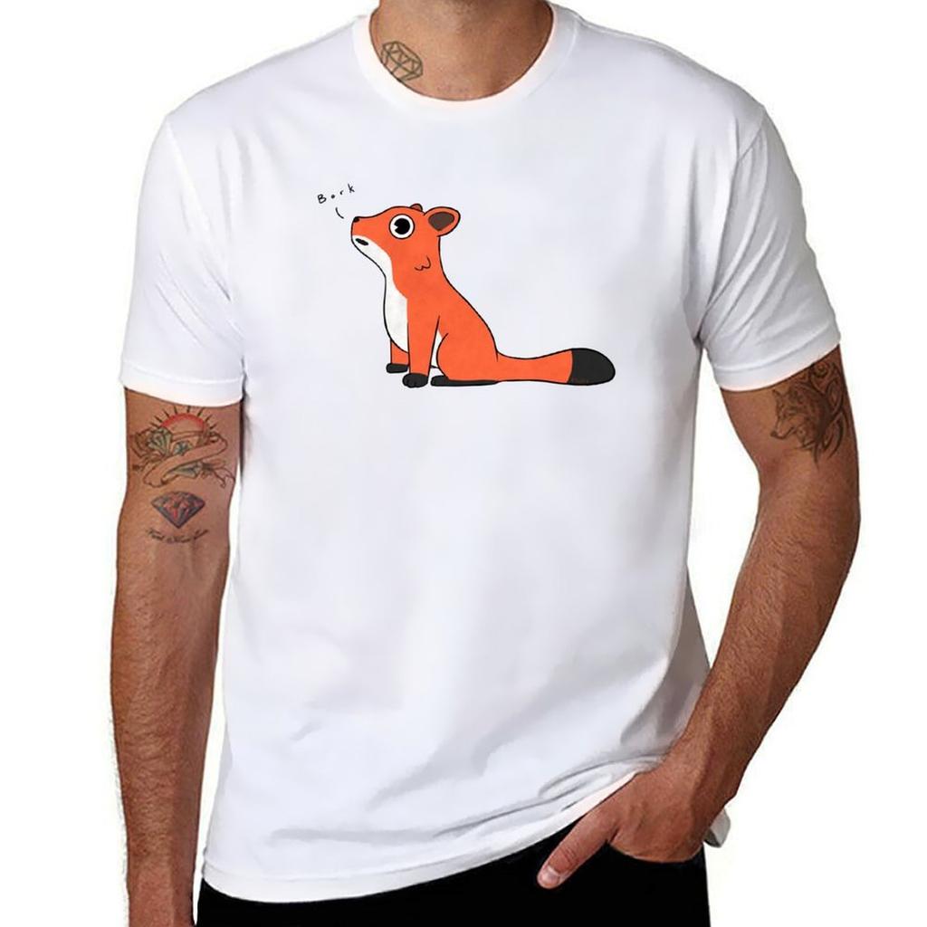 Bork The Peach Fox Tshirt Stretch Fabric Comfort Tshirt