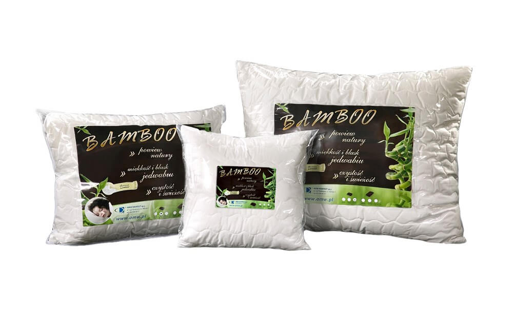 Poduszka Antyalergiczna 50X60 Bamboo 0,45 Kg Biała Z Włóknem Bambusa