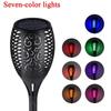 1/2/4/6/8/10/12Pcs Solar Flame Torch Light Flickering Light Waterproof Garden Decoration Outdoor Lawn Path Yard Patio Floor Lamp