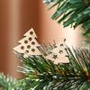 Tree Hanging Ornament Christmas Party Decorations Cartoon Wood Chip Snowman Snowflake Gift Decor