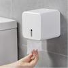 Toilet Roll Holder, Wall Mounted Toilet Roll Holder  Waterproof / Dustproof Paper Roll Holder And Dispenser - For Bathroom / Toilet (white)