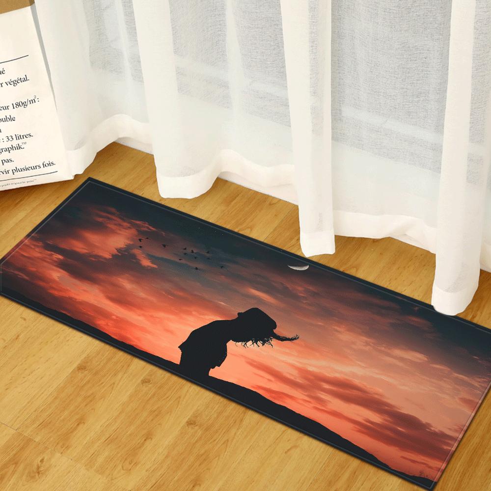 Scenic Sand Wardrobe Shoe Cabinet Long Floor Mat