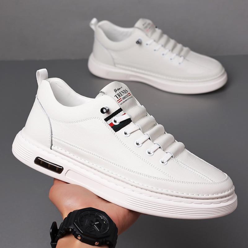 

Men s shoes four seasons trend business casual shoes board shoes men s casual white leather shoes 44