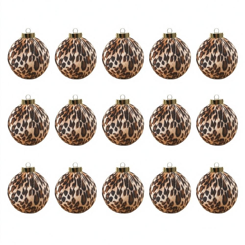 15PCS Plastic Christmas Decoration Pendant Plush Xmas Tree Hanging Pendants Christmas Tree