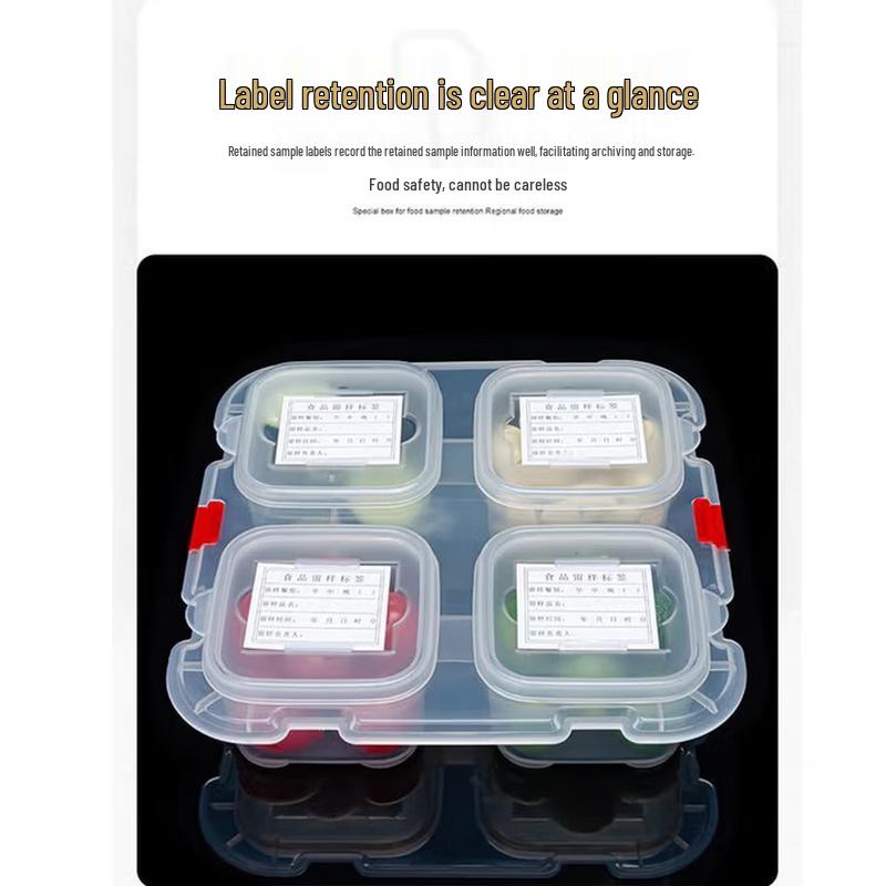 Multi-Compartment Food Sample Storage Box