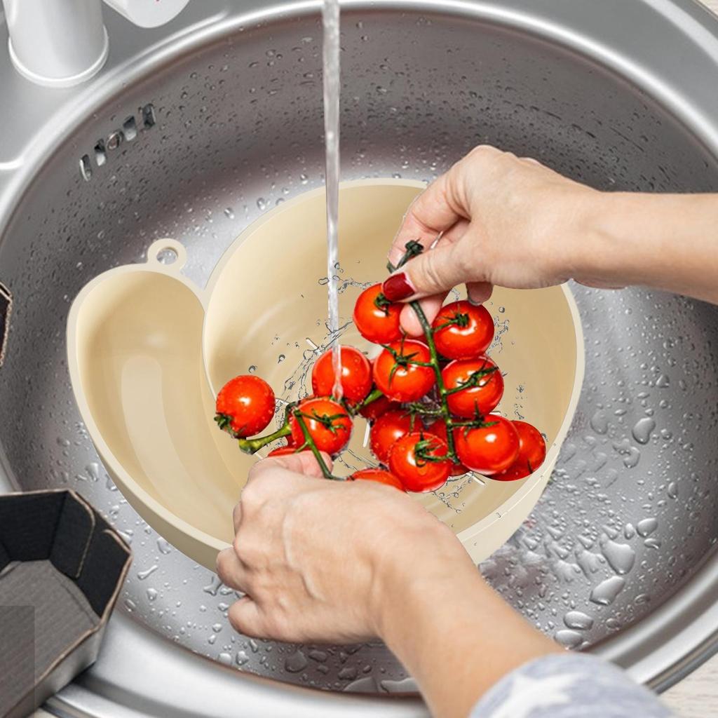 Kitchen Fruit Washing Bowl Rotating Snail-shape Fruit Strainer Utensils For Tomato Strawberry Lettuce Salad Food Mixing Storage