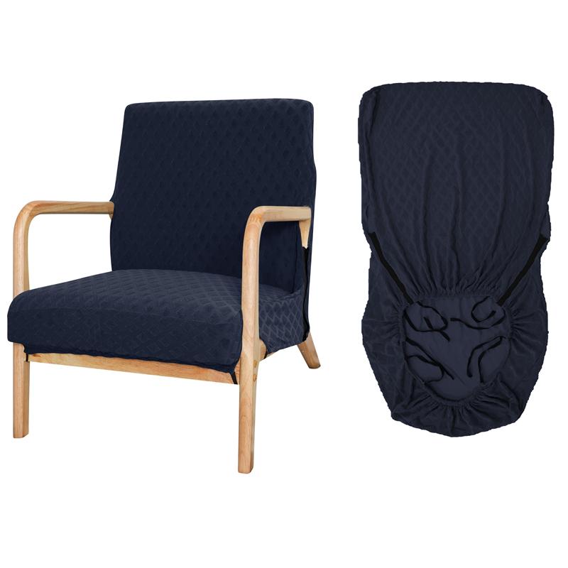 

jacquard waterproof armrest chair cover wooden chair slipcover elastic chair protector for pets washable (only cover, no seat) universal