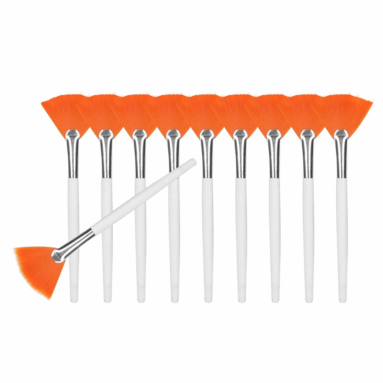 

10 шт. Кисти для нанесения масок для лица, косметический макияж, мягкие кисти для нанесения масок для лица, веерные кисти