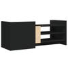 Vidaxl Szafka Pod Tv, Czarna, 100X35X40 Cm, Materiał Drewnopochodny