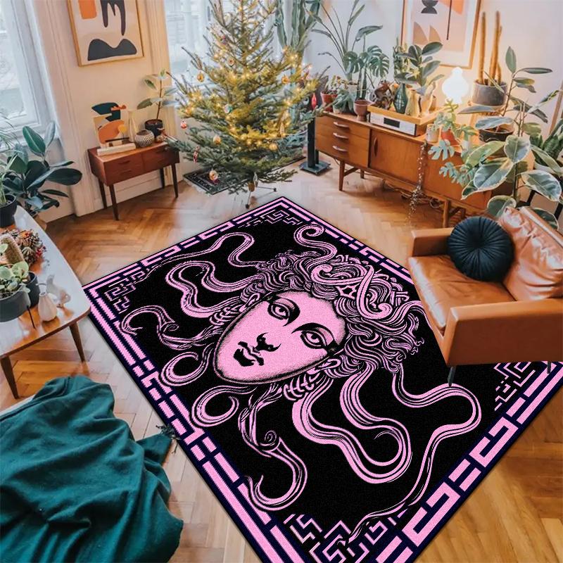 Nowoczesny Czarno-Biały Dywan do Dekoracji Salonu Luksusowe Dywany z Wyższej Półki Antypoślizgowy Dywanik Sypialniany Przyłóżkowy Zmywalna Mata Podłogowa na Korytarz