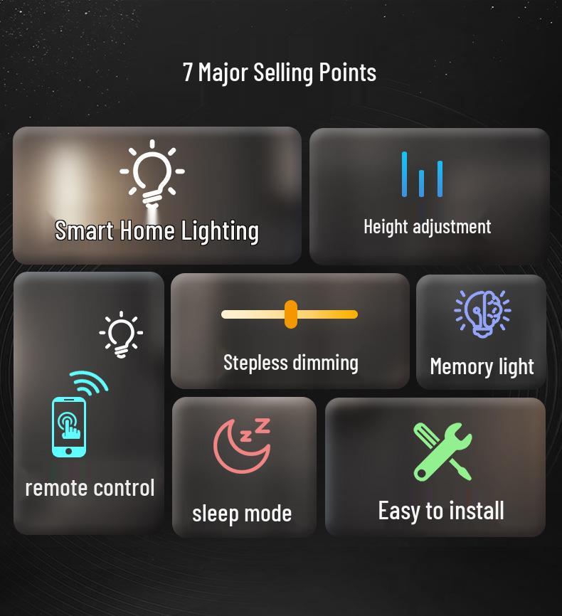 High-End RGB LED Floor Lamp with Bluetooth Dimming for Living Room and Bedroom