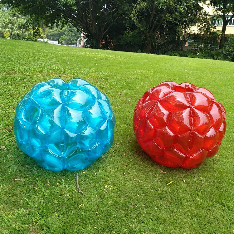 Red and Blue Inflatable PVC Bumper Ball for Kids – Zorb and Impact Toy Ball