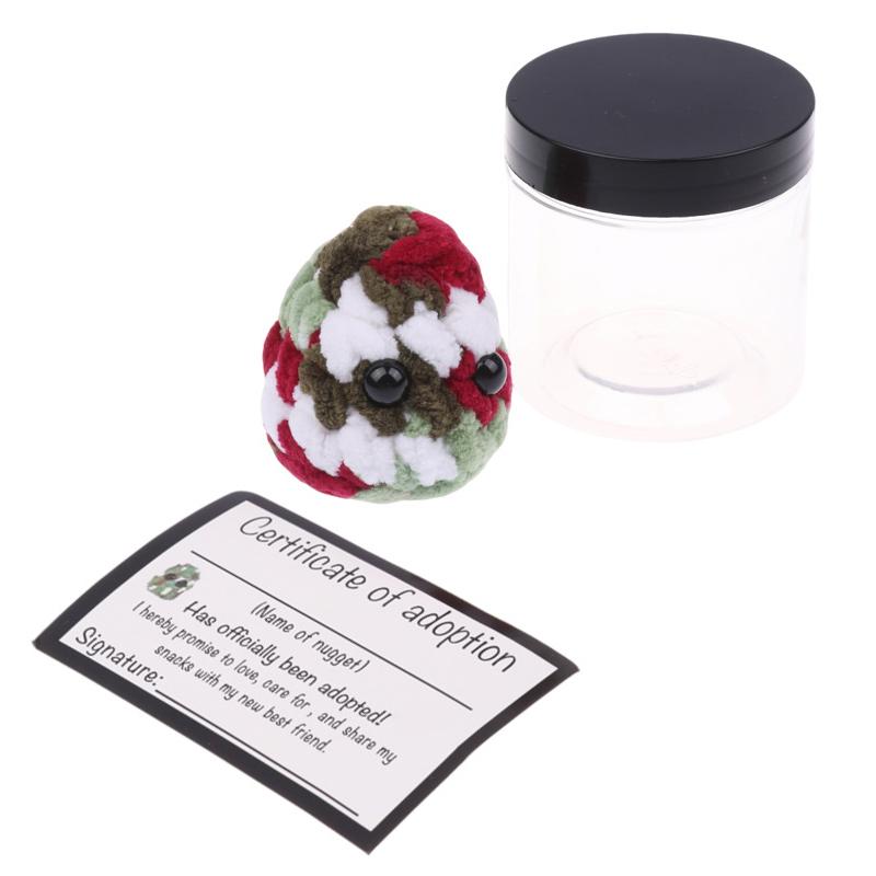 

Усыновите плюшевого травяного самородка Маленький плюшевый травяной самородок с карточками с ободрением в банке Плюшевые игрушки ручной работы Лучшие друзья B