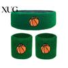 Elastic Sports Wristband 1 Set Kids Headband Ball Embroidery Stretch Breathable High Elasticity Sweat Absorbing Boys Girls Knitted Basketball