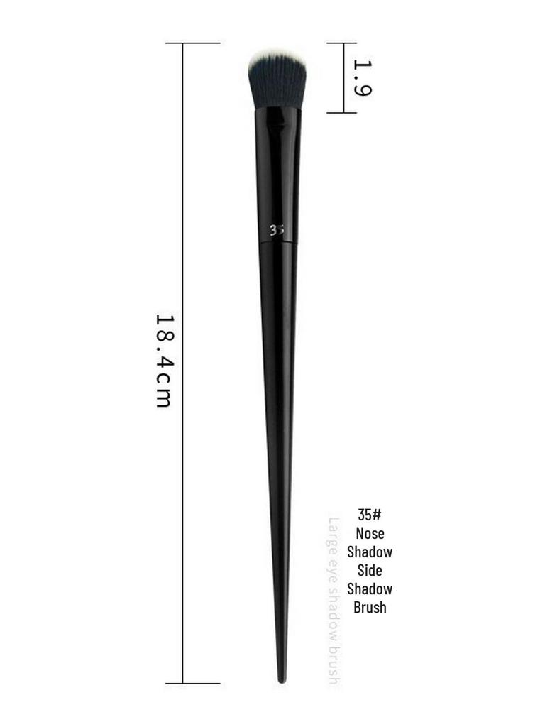Pointed Tail 9-Piece Makeup Brush Set with Fiber Bristles