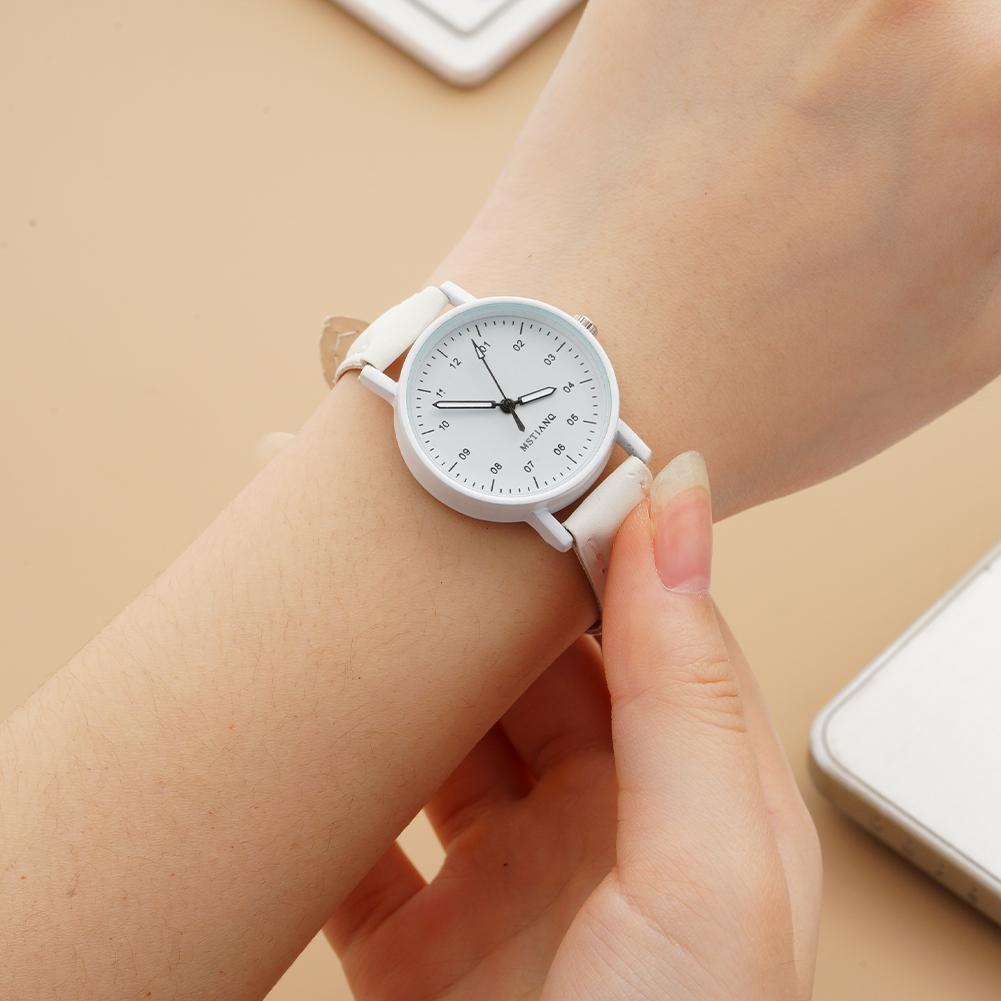 Women Watches PU Leather Strap Women Quartz Wristwatches Waterproof Round Dial Retro Watch Ladies Girls Quartz Wristwatch
