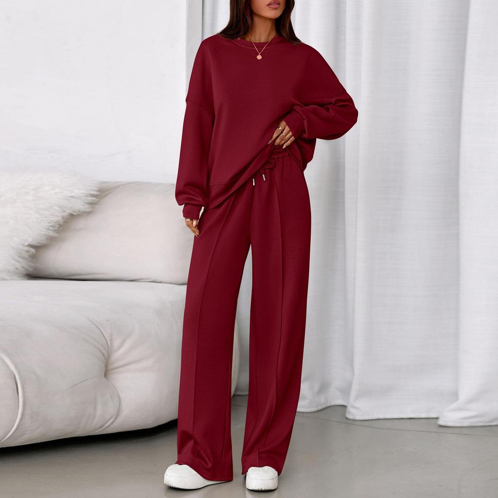 Two Piece Sets For Women Casual Loose Long Sleeve Shirts And High Waisted Drawstring Shorts Tracksuit Fall Outfits