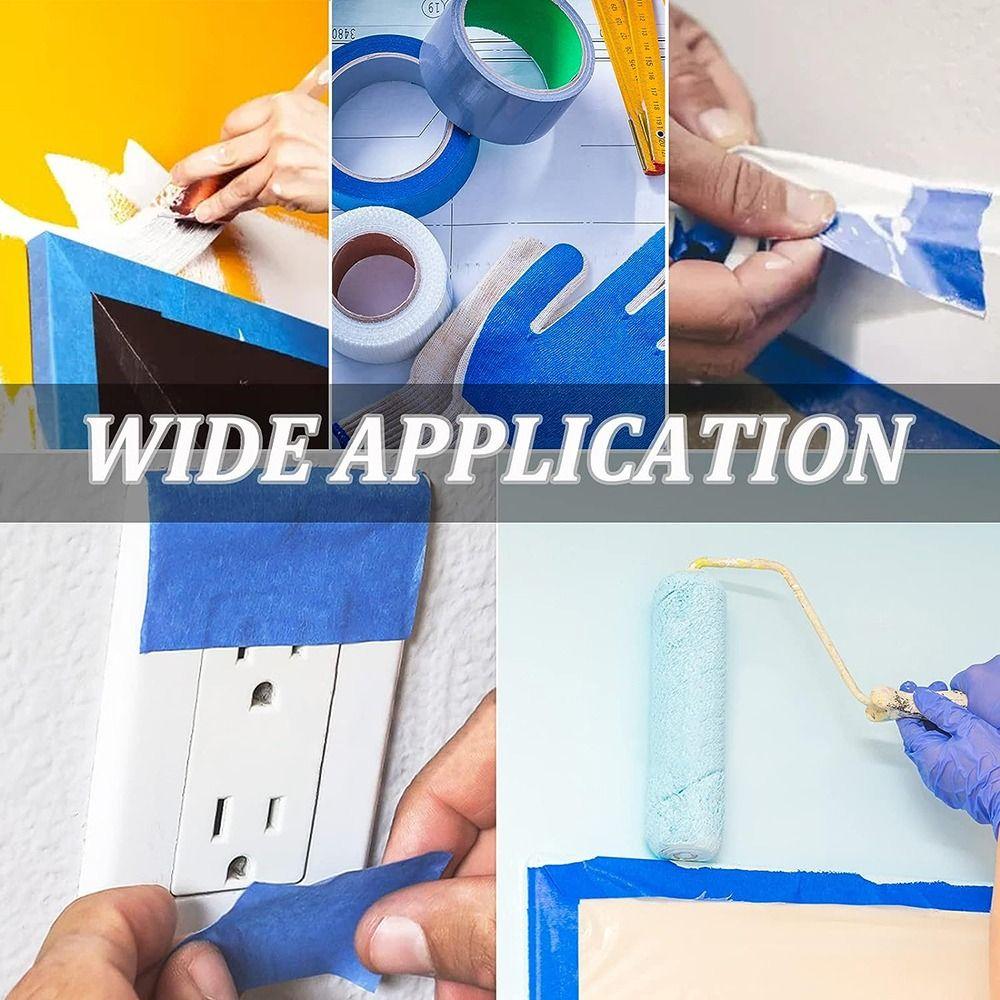 Temperature Resistance Painting Masking Tape Blue Car Decor Sticker  Decor Craft