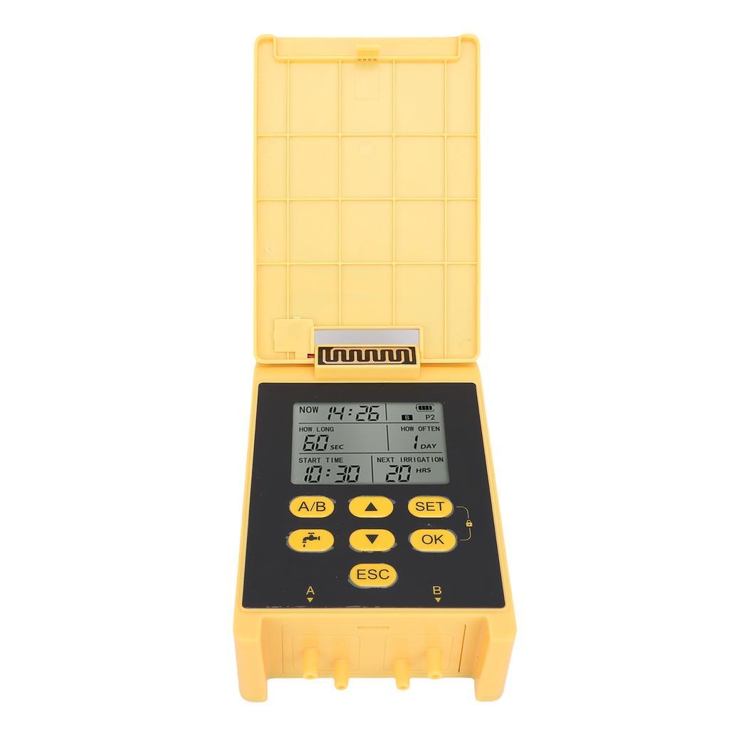 Solar Sprinkler Timer, Digital Water Timer for Garden Hose, Supports Independent Dual Pump Drive, Smart Hose Time Automatic Irrigation Control System