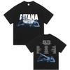 Aitana Cuarto Azul Welttournee 2026 Print T-Shirt für Herren und Damen Hip-Hop Retro Sommerdruck 100% Reine Baumwolle T-Shirt