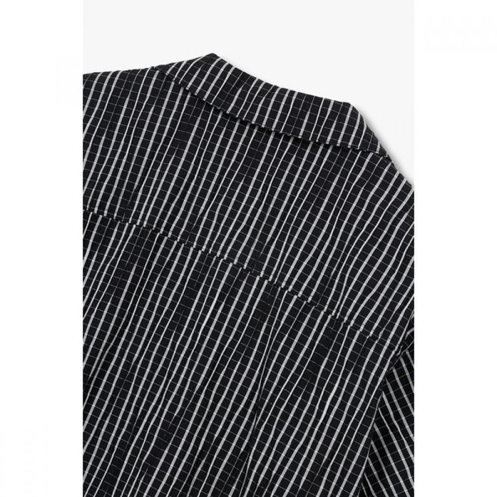 Studio Tomboy Men Open Collar Check Short Sleeve Shirt 9106221222ar