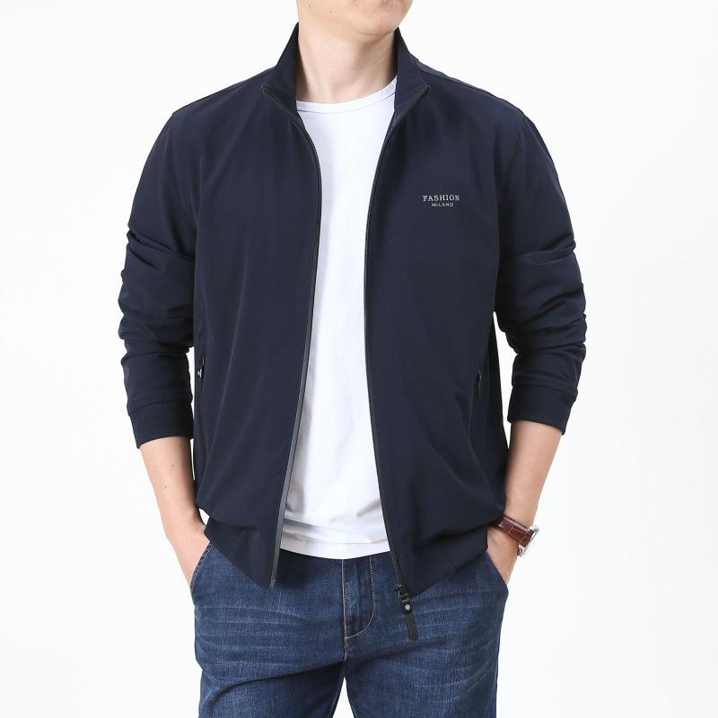 Autumn Men's Youth Jacket Outdoor Casual Thin Stand-up Collar Jacket Waterproof Quick-drying Jacket Men