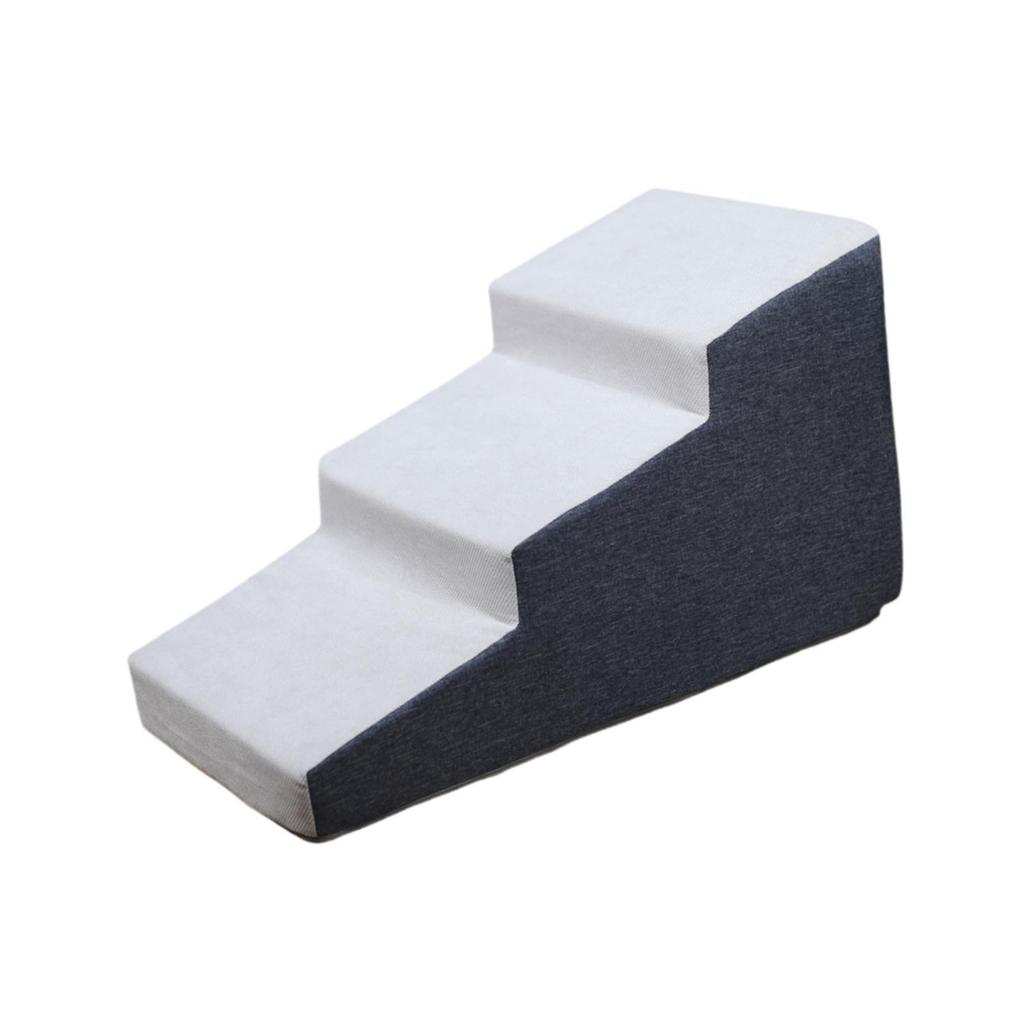 Dog Stairs Ramp Sponge Cloth Anti Slip Folding Steps Indoor Pet Ladder for Older Dogs and Cats High Bed Sofa Access