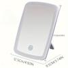 1pc Travel-Friendly LED Makeup Mirror with Touch Control, 3 Lighting Modes, Adjustable Brightness - Sleek Design Portable, Warm & White Light