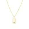 Necklace Female High-end Niche Design Feeling Light Luxury Gold Brick Temperament Collarbone Chain Neck Chain with A Variety of Personality