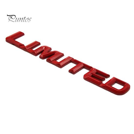 3D Metal LIMITED Italic Letters Car Rear Trunk Body Sticker Emblem Badge Decor