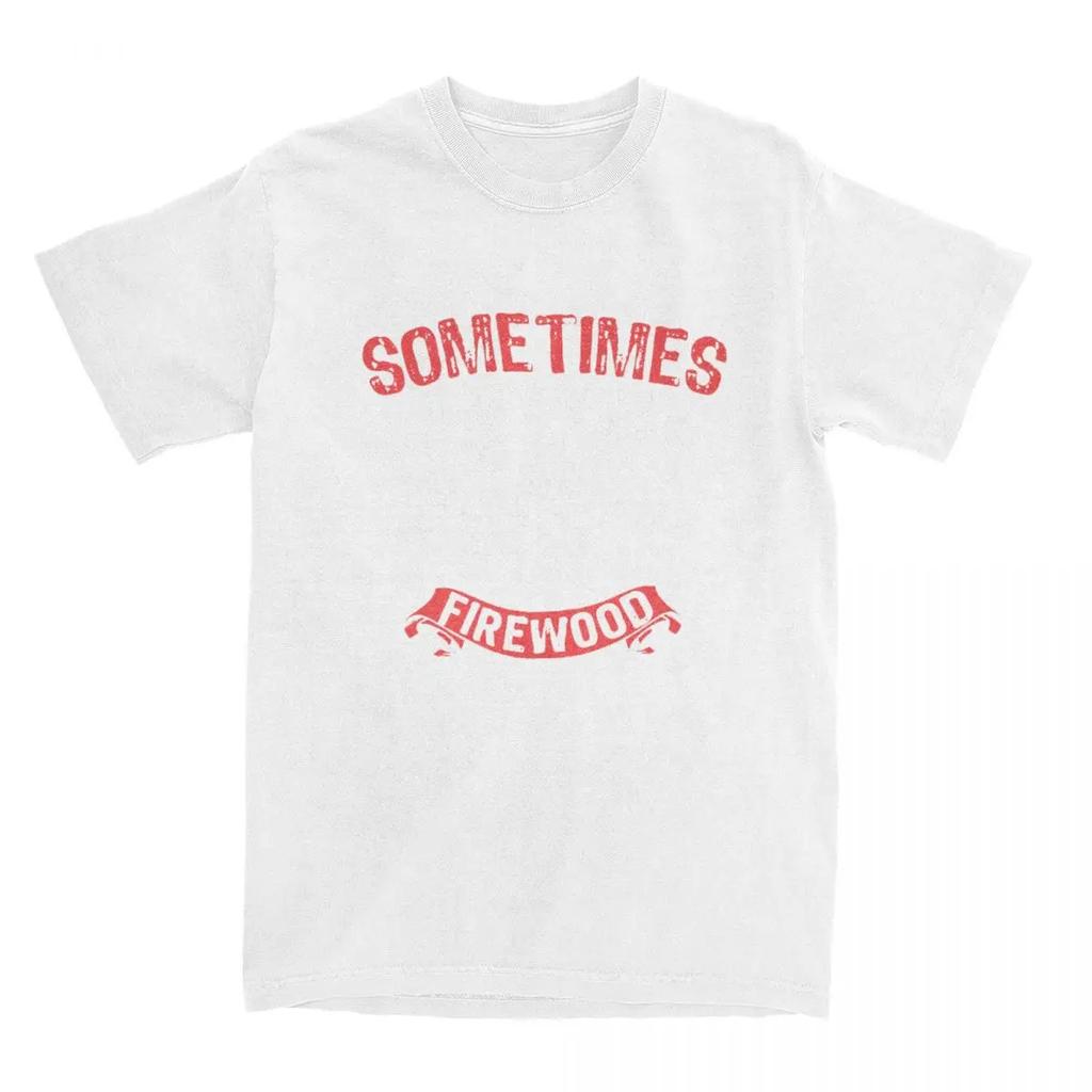 Firewood Campfire Men Women's T Shirt Carpenter Wood Working Apparel Awesome Tee Shirt T-Shirts Pure Cotton Graphic Clothing