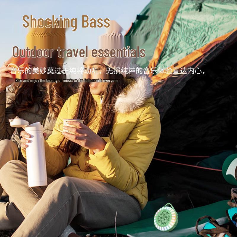 L34 RGB Sound-Activated Bluetooth Speaker with Card Slot - Enhanced Stereo, Noise Reduction, Cool Bass, Long Battery Life