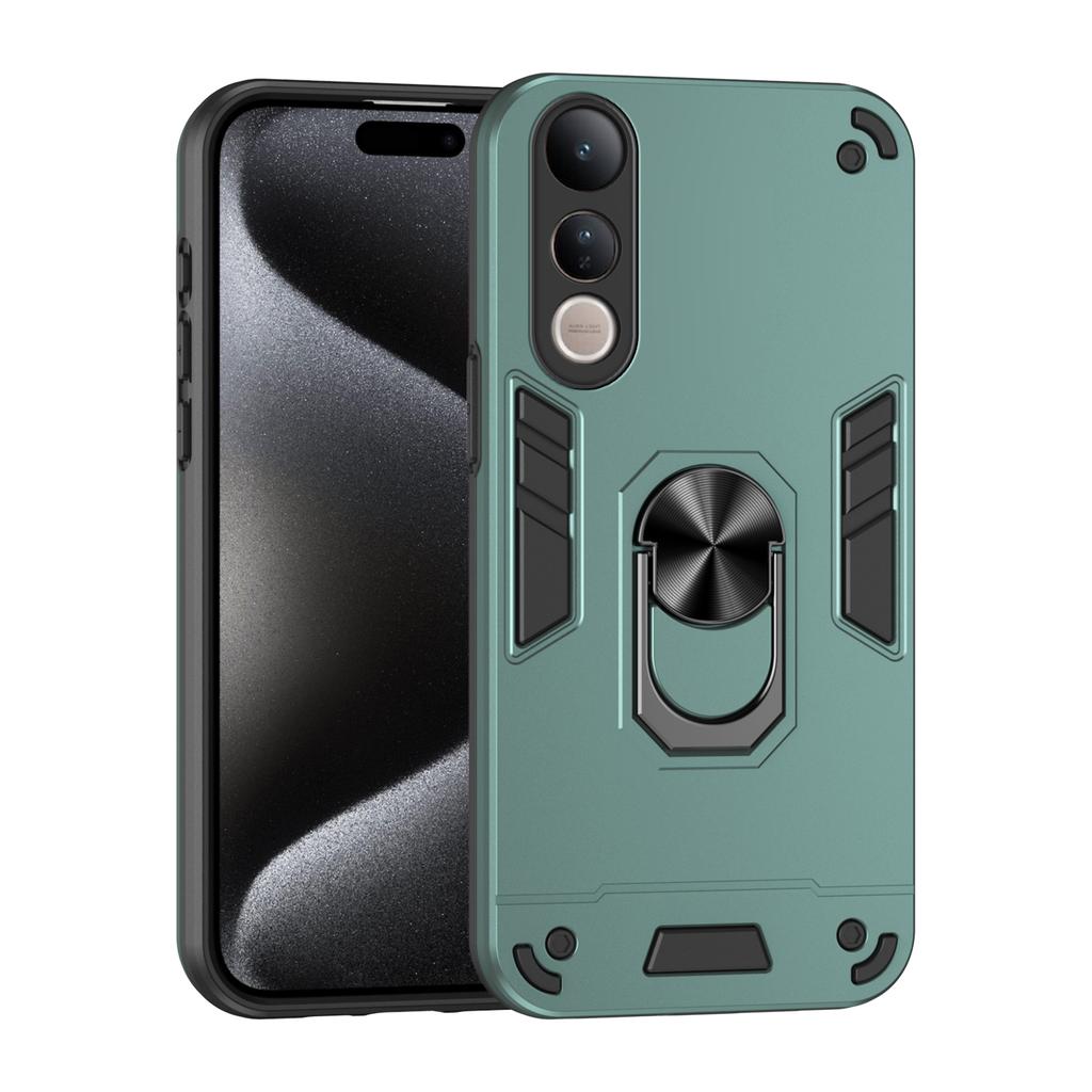 Military Grade Case for Vivo V50 Lite 5G Protective Cover Shockproof Ring Stand Holder Fundas Coque