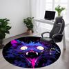 1PC Neon Kitty Office Round Area Rug, Indoor Mat Suitable ForOffice, Under Office Chairs Bedroom Living Room Home Decor, Room Deco F043