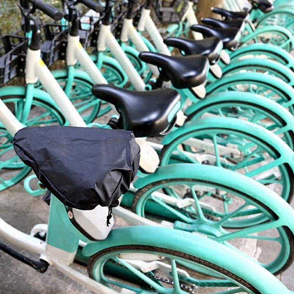 Bike Seat Waterproof Cover Bicycle Saddle Cover Protective Cloth Cushion UV Rain Dust Protector Outdoor Biking Guard Accessories