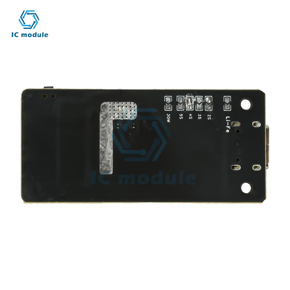 2-6S PD45W Fast Charge Discharge Module QC3.0+ Type-C Output for Li-ion/LiFePO4 Battery Universal Power Bank Board