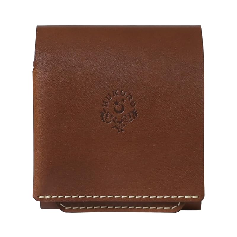 

[HUKURO] bi-fold wallet men s palm wallet -Beh- box type coin purse large capacity tochigi leather genuine leather square made in Japan Fukuro