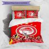 Olympiacos F.C Set Biancheria da Letto 3 Pezzi Copripiumino Chiusura Include 1 Copripiumino & 2 Federe per Tutte le Stagioni Camera da Letto Casa Arredo Stanza del Dormitorio