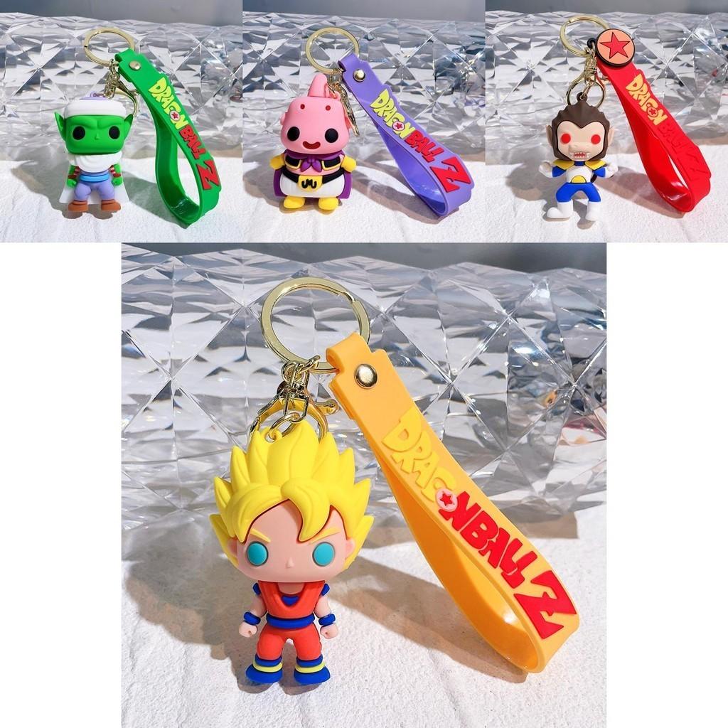Adorable Q Dragon Ball Keychain Silicone Goku Figure Anime Cartoon Decor Gift