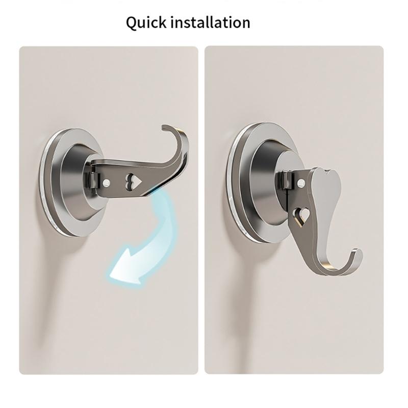 4Pcs Heavy Duty Vacuum Shower Hook Wall Hangers Strong Suction Cup Hook Reusable Bathroom Vacuum Suction Hook