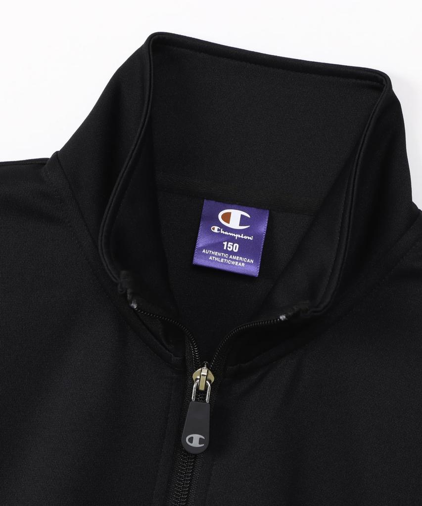 Champion Long Sleeve Tracksuit Set with a Single Logo and Rubber Basic Sports Training Black Kids' (2-Piece Set), Quick-Drying, Print, Suit,