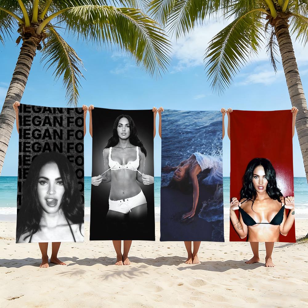 Actor Megan Fox Towel Beach Towel Travel Lightweight Skin Friendly for Pool Beach Camping Cruise Summer