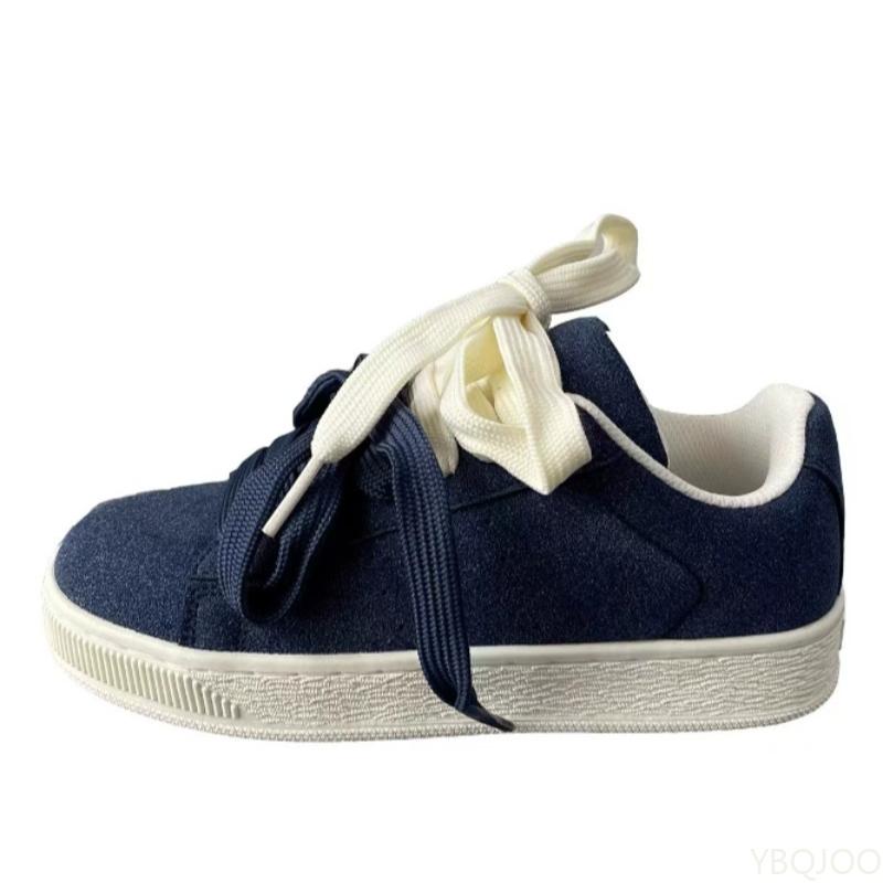 

Весна Осень Новые Модные Ретро Универсальные Спортивные Туфли Простые Удобные Повседневные На Толстой Подошве Женские Туфли 35 синий