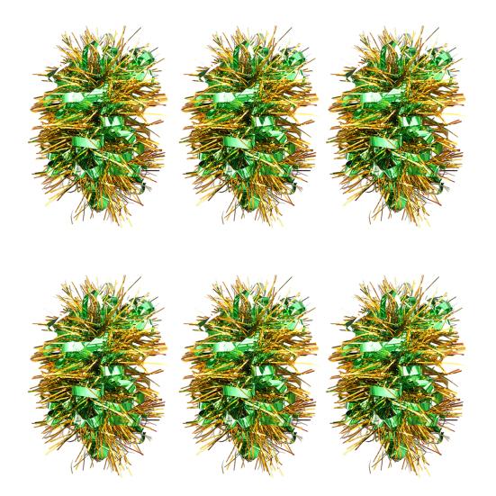 6 Stück Cheerleading-Pompons, elastisches Armband, Pferdeschwanzhalter, Haarseile, Party-Kostüm, Geschenke in Großpackung für Teamfeier, Volleyballspiel